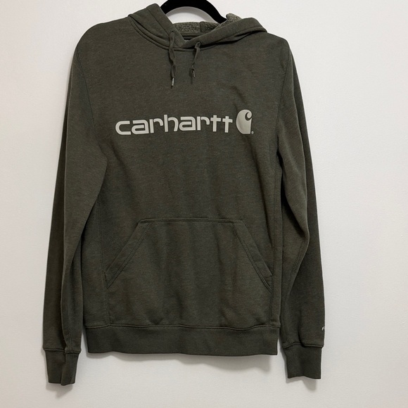 Carhartt Other - Carhartt Olive Green Logo Hoodie